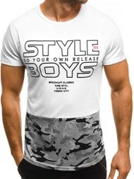 OZONEE JS/SS351 Vīriešu T-krekls balts