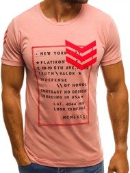 OZONEE MECH/2079T Vīriešu T-krekls sārts