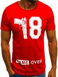 Vīriešu T-krekls sarkani OZONEE O/1174 